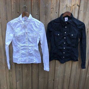 LOT OF 2 Vintage True Religion Western Shirts Medium